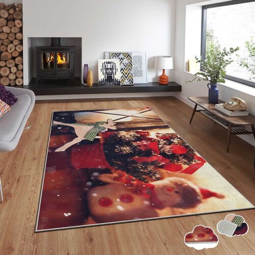 Conceptum Hypnose tepih s novogodi&scaron;njim motivima Asr-Crpt-26, Pravougaoni, 120 x 180 cm, &Scaron;areni Cijene