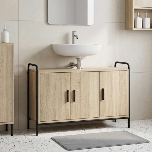  Kupaonski ormar Hrast sonoma 95 x 34 x 61 cm Konstruirano drvo Cijene
