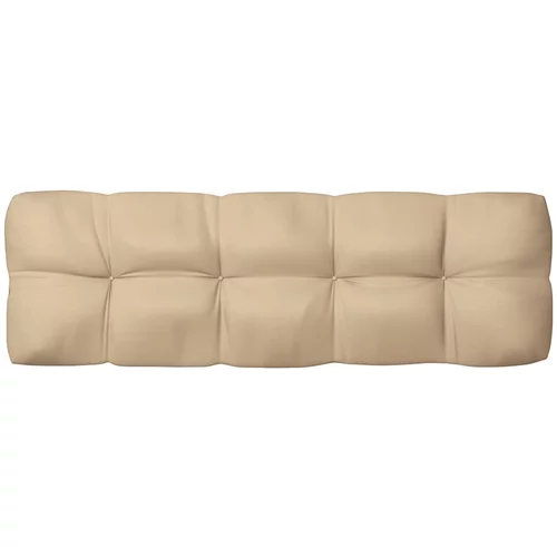 Jastuk za sofu od paleta bež 120 x 40 x 12 cm