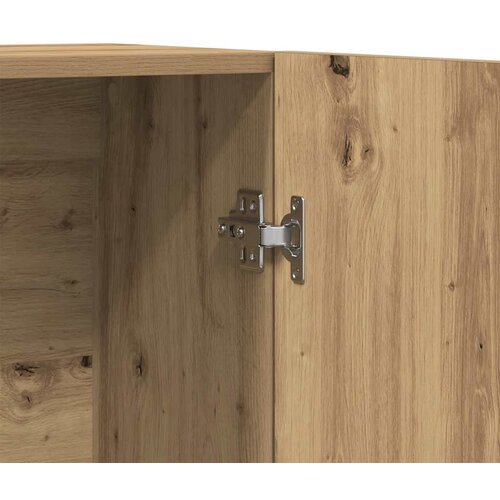  Visoka ploča Artisan hrast 70x31x115 cm izrađeno drvo Smeđa Slike