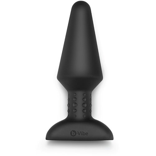 b-Vibe Vibracijski analni čep - Rimming XL, črn Cene