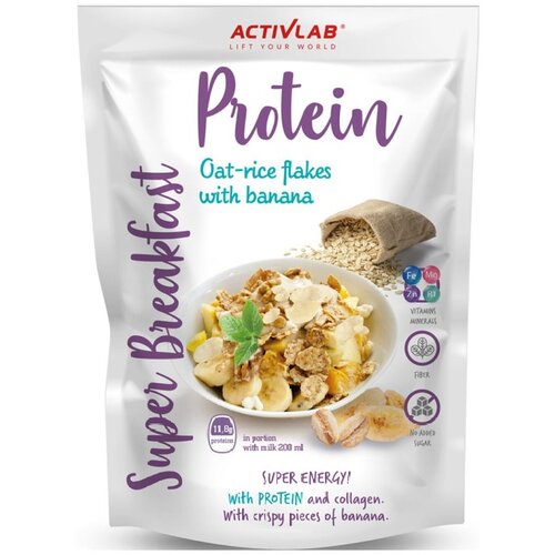 ACTIVLAB Zobene i rižine pahuljice s bananom Super Protein (300 g) Cijene