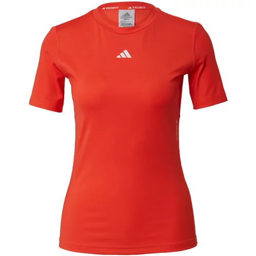 Adidas Funkcionalna majica rdeča / bela