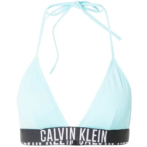 Calvin Klein Swimwear Bikini gornji dio 'Intense Power' svijetloplava / crna / bijela