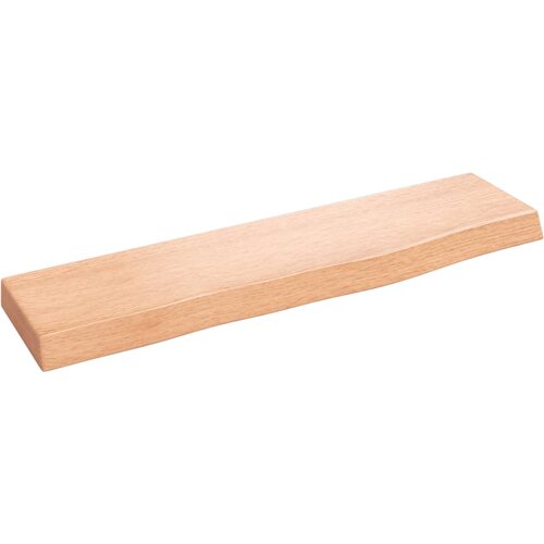  Zidna polica svjetlosmeđa 40 x 10 x 2 cm od obrađene hrastovine Slike