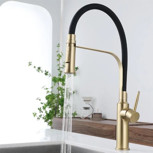 Kranig Kraanwerk Dizajn kuhinjske pipe | Kuhinjska me&scaron;alna pipa s gibljivo cevjo in pr&scaron;ilno glavo | Marciaro, (21730695) Cene