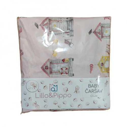 LILLO & PIPPO čaršav lastiš, Kućice, 60x120cm A076965 Cijene