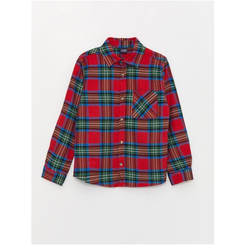 LC Waikiki Plaid Long Sleeve Boy's Shirt Slike