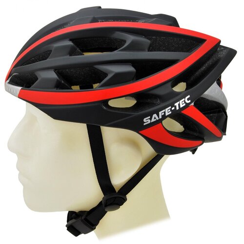 Safe-Tec TYR črna rdeča XL (61 cm - 63 cm) Slike