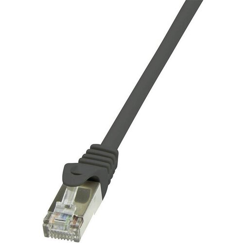 Logilink CP1033S RJ45 omrežni kabel\, Patch kabel CAT 5e F/UTP 1.00 m črna z za&scaron;čitnim zapornim zatičem 1 kos, (20415372) Cene