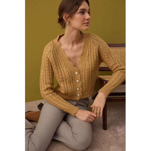 TRENDYOLMILLA Ženski duks Twoaw26Hi00185, Bež Cene