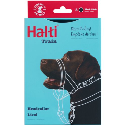 Halti oglavnik za pse, crni - Veličina 3: doberman, labrador, seter Slike