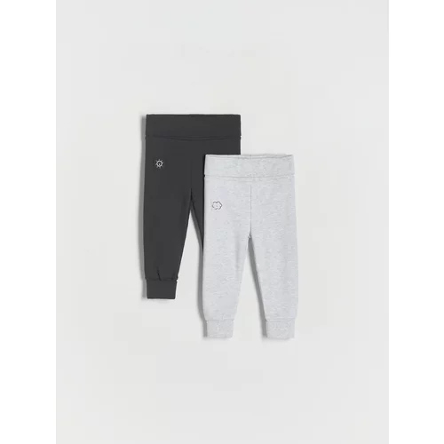 Reserved - Komplet od 2 para pamučnih hlača - light grey