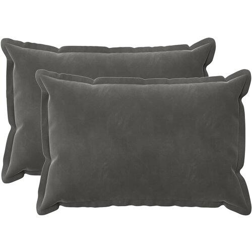  Presvlaka za jastuk 2 pcs HOUTEN Tamnosiva 50 x 70 cm Baršun Cene
