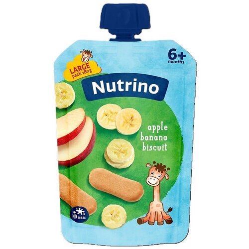 Nutrino voćni pire jabuka, banana i biskvit 180g Cene