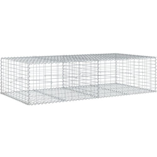 vidaXL Gabionska košara s pokrovom 200x100x50 cm pocinkano železo, (21413730) Cene