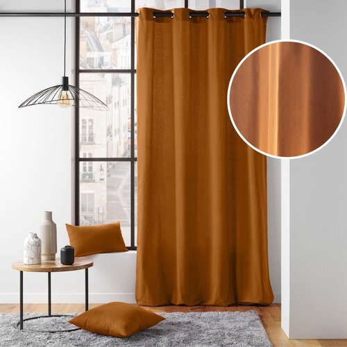 Douceur d int&amp;eacute;rieur Rjava zavesa 135x260 cm Twily &amp;ndash; Slike