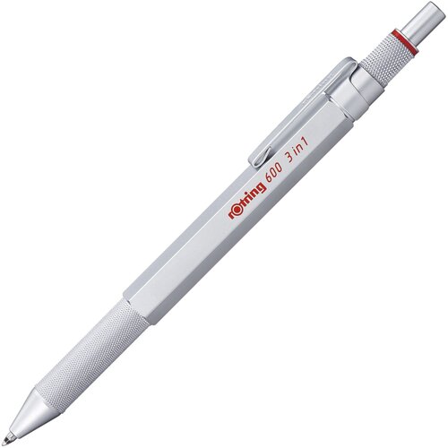 Rotring 600 Multipen 3in1 silver Fine-lead Pen, Ball Pen blue/red Cijene