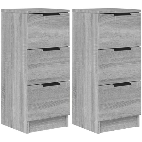 Maison Chic Komoda - Predalnik 2 kosa siva sonoma 30x30x70 cm konstruiran les, (21720100) Cene