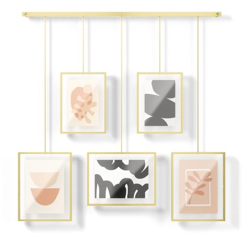 Umbra Metalni viseći okviri u setu 5 kom u zlatnoj boji 70x80 cm Exhibit &amp;ndash; Slike