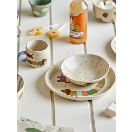 Bloomingville Mini Dječji set posuđa 3 kom od kamenine Charlie &amp;ndash; Slike