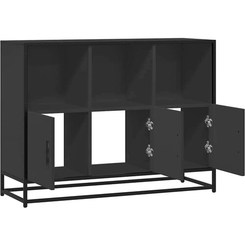 VidaXL Komoda crna 100x35x76 cm od konstruiranog drva Slike