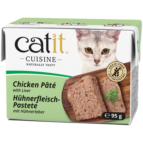  Ekonomično pakiranje Catit Cuisine pa&scaron;teta 24 x 95 g - Piletina s jetrom Cijene