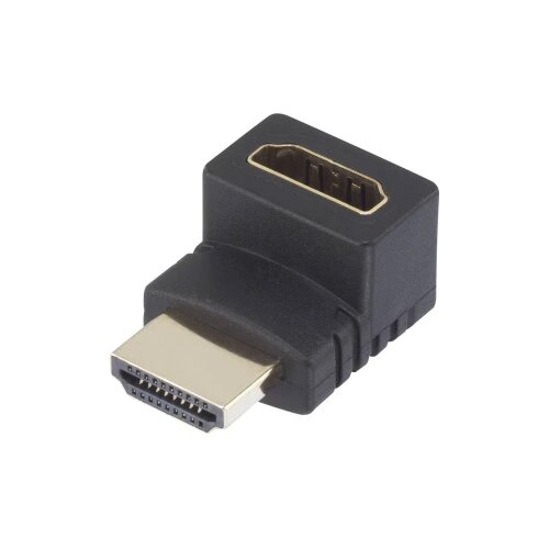 SpeaKa Professional HDMI adapter [1x HDMI-utikač 1x HDMI-utikač] 270° zakrivljen na gore pozlačeni kontakt crn Cijene