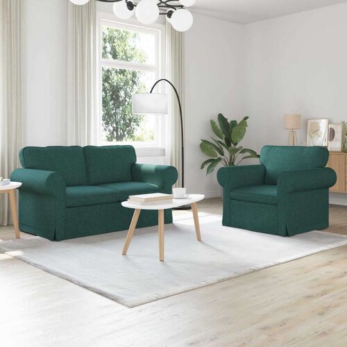 SOFA 2 pcs Tamnozelena Metal Cene