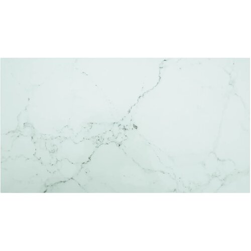 vidaXL Stolna ploča bijela 120x65 cm 8 mm staklena s mramornim uzorkom Cijene