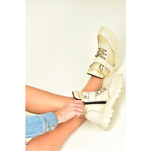Fox Shoes Beige Fabric Daily Women's Boots Cijene