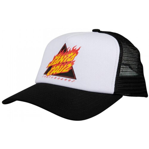 Santa Cruz Flamed not a dot meshback cap Bijela Slike