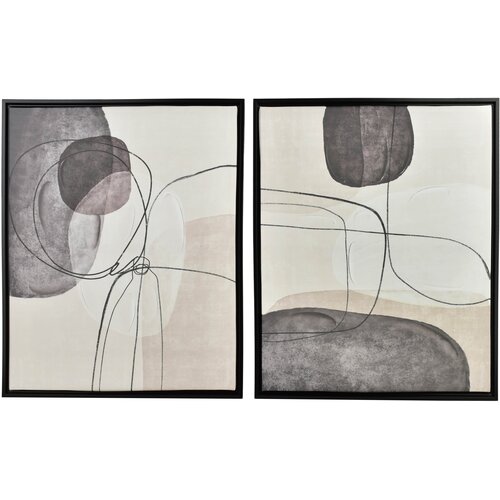 Mondex Stenski sliki platno Inga INGA 40x50 cm črna/bela/bež 2 kosa, (5000212364) Cene