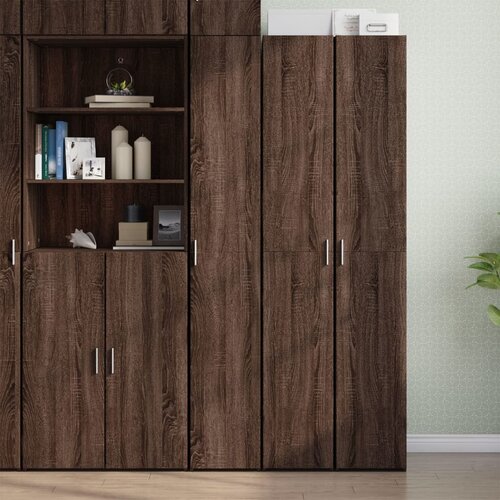 VidaXL Visoka komoda boja hrasta 30x42,5x185 cm od konstruiranog drva Slike