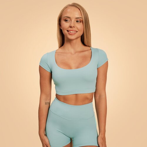 BeastPink ženska majica Cropped Sense Storm Blue 91222 Slike