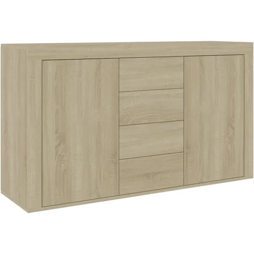 MAISON CHIC Komoda - Predalnik sonoma hrast 120x36x69 cm iverna plošča, (21718050)