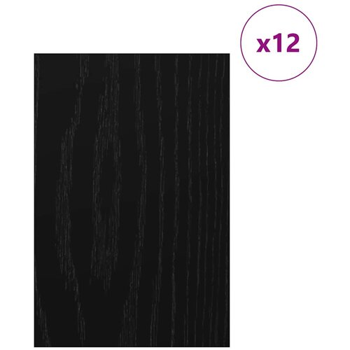 Dekor Paneli 12 pcs Crni hrast 40 x 60 x 0.27 cm Slike