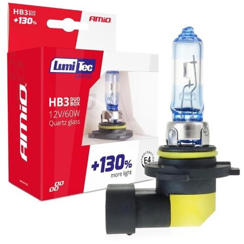 Amio Halogenska žarnica HB3 12 V 60 W LumiTec Limited +130 % DUO, 2 kosa Cene