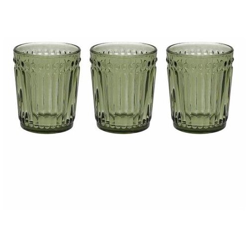 Ča&amp;scaron;e SET 3/1 300ML DORICO ZELENE Slike