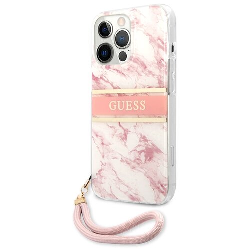  Maska Guess Marble Strap za iPhone 13 Pro (6.1) pink Cene