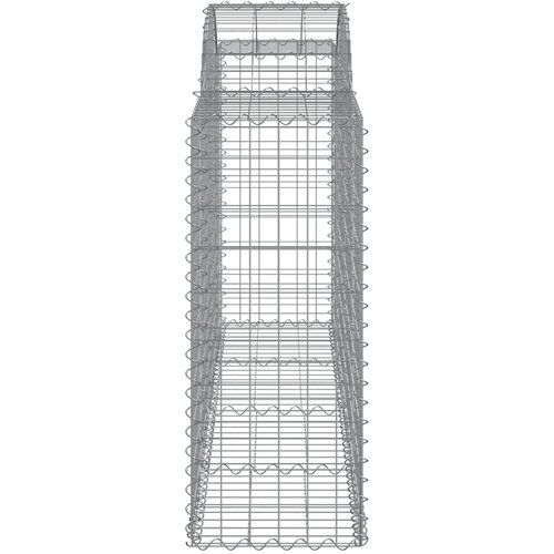  Lučne gabionske ko&amp;scaron;are 15kom 200x50x100/120cm pocinčano željezo Slike