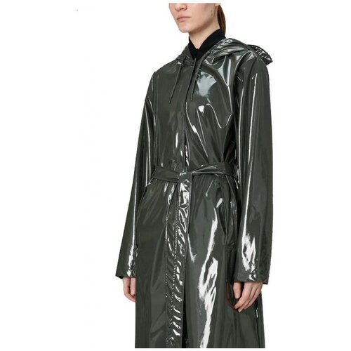 Rains Vetrovke A LINE LONGER W JACKET W3 Zelena Slike