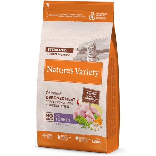 Nature&amp;#039;s Variety Original No Grain Sterlised puretina - 1,25 kg Slike