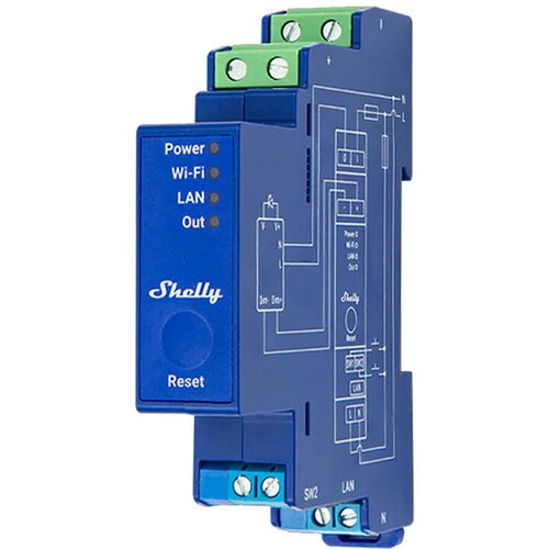Smart Tech SHELLY_PRO_DIMMER_0 /1-10V_PM dimmers Built-in Dimmer Blue Slike