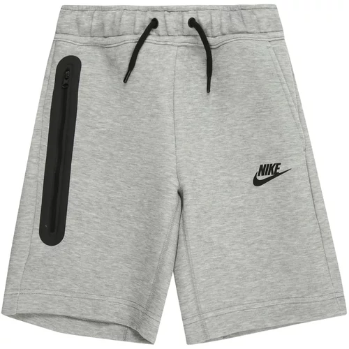 Nike Sportswear Hlače 'Tech Fleece' siva / crna