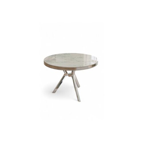 Hanah home Trpezarijski sto Mos White Marble Chrome Cene