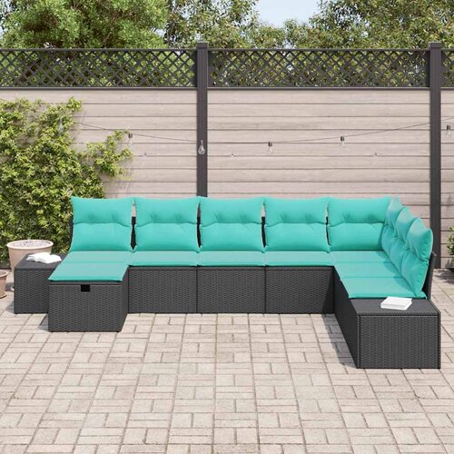  Sjedeća garnitura za vrt 8 kom. poliratan 55 x 62 x 69 cm Slike
