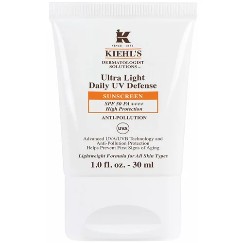 Kiehls Ultra Light Daily UV Defense ultra lahki zaščitni fluid za vse tipe kože, vključno z občutljivo kožo SPF 50+ 30 ml