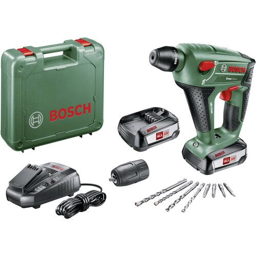 Bosch Uneo Maxx SDS-Quick-Akumulatorski čekić za rušenje 18 V 2.5 Ah LiIon Uklj. 2 akumulatora, Uklj. kofer Cijene