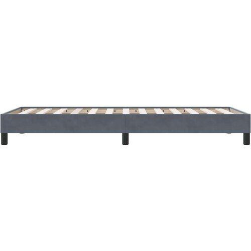 VidaXL Okvir kreveta bez madraca tamnosiva 100x210 cm bar&amp;scaron;un Slike